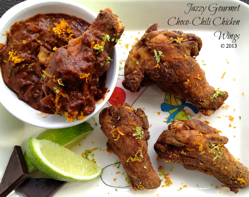 Choco-Chili Chicken Wings by Jazzy Gourmet
