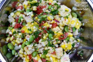 Fresh Corn and Watermelon Salad