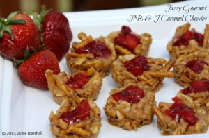 PB & J Caramel Chewies by Jazzy Gourmet