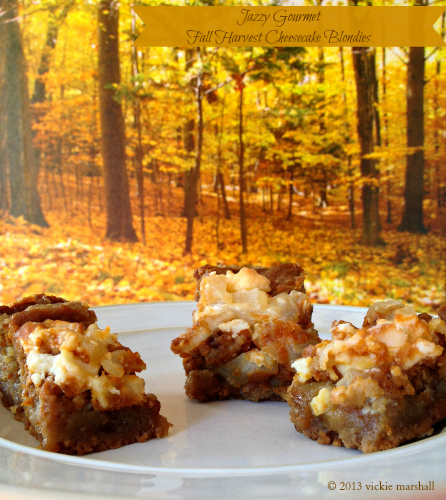 Fall Harvest Cheesecake Blondies